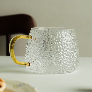 컬러 손잡이 내열 유리잔 350ml