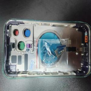 iphone 호환 14 Pro Max용 후면 하우징 커버 OEM 후면 배터리 도어 후면 유리(섀시 프레임 포함) SIM 트레