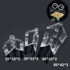 GEEKI 경첩 브라켓 꺽쇠 힌지 가구 문 선반 코너 브래킷 포함 10Pcs 투명 플라스틱 접는 내구성 아크릴 도