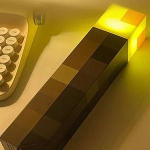마인크래프트 USB 충전식 횃불 LED 조명 학생선물 인테리어