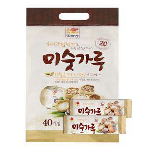 간식 스틱 미숫가루 건강 40포 대용 포장 간편 식사 간편곡물 곡루 분말 식대용
