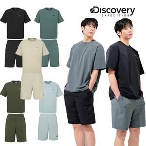 [디스커버리] DXTR7A053 DXTB7A053 남여공용 프레시벤트 폴튼 트레이닝 반팔 반바지 세트