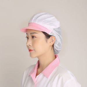 위생모 자 망사 반 조리 천모자 주방 공장 급식실 방진모자