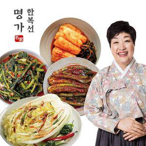 한복선 명가 별미김치 4종(총각김치 2kg+백김치 2kg+열무김치 1kg+갓김치 1kg)