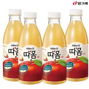 빙그레 따옴 사과 주스 730ml(4입) 냉장주스