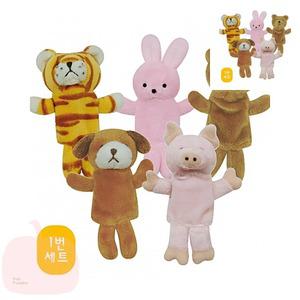 MP 1 보들이 손가락 동물구성 말하는손인형 돼지인형