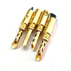 HIFI DIY 금도금 전기 플러그, 5mm 오디오 잭, 바나나 BFA 커넥터, 스피커 케이블 8 개
