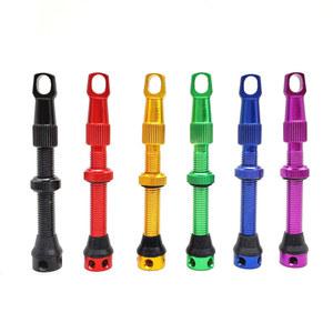 자전거 밸브 캡 튜브 뚜껑 마개 렌치 캡이있는 44mm 튜브리스 타이어 도로 MTB Presta 없음 알루미늄 합금