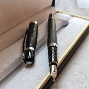 Mb Mont Star Walker 163 시리즈 휴대용 글쓰기 만년필 F 0.5mm 펜촉 볼펜 회의