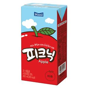 매일 피크닉 사과 200ml x 24팩 / 복숭아 음료수 / 커