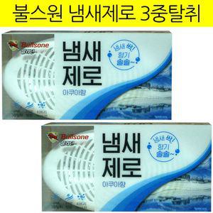불스원 냄새제로 실내용 3중 탈취제 아쿠아향 2개