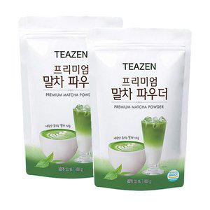 [기타]메가커피 티젠 프리미엄 말차 파우더 500g 2개세트