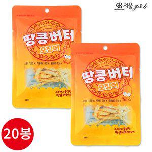 [기타]서울지앤비 땅콩버터 오징어 18g 20봉