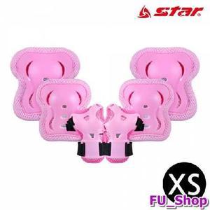 ForU970 스타스포츠 아동용 인라인 보호대 3세트 핑크 XS 손목보호대 키즈보호대