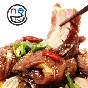 국내산 뼈있는 돼지 왕구이 1.5kg, 4대 양념 돼지갈비 식당 업소용 갈비