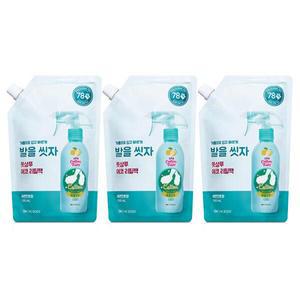 [기타]온더바디 발을씻자 코튼풋샴푸 리필 레몬향, 500ml, 3개