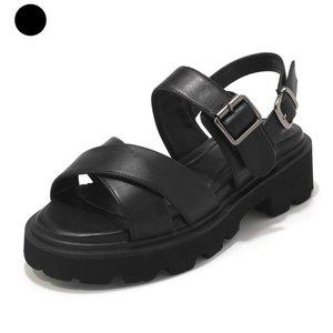 갤러리아 SAERA 세라 여성 데일리 샌들 C24S011 흑색 4CM