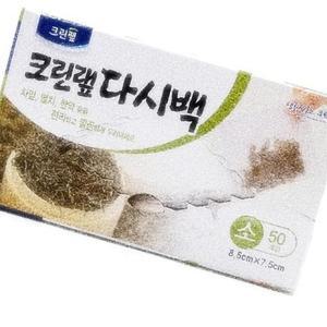 Oce 국산 국물팩 멸치 주머니 육수망 종이 티백 소형 50매 차 거름망 미니 망사 주머니 다시백 다시망 다시