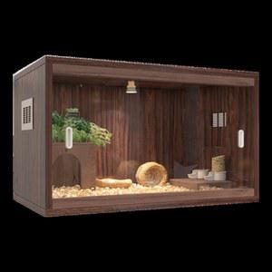 사육장 온도조절 크레스티드 육지거북 50X30X30 레오파드게코 도마 패키지