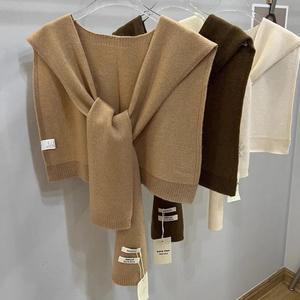 여자 여성 울 코디 숄 양모 데일리룩 케이프 스카프