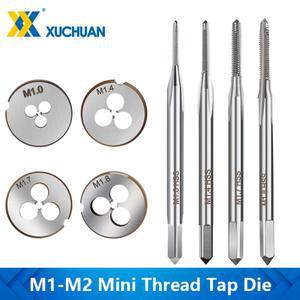 미니 메트릭 나사 탭 다이 M1-M2 HSS 스틸 마이크로 머신 드릴 비트 스레딩 태핑