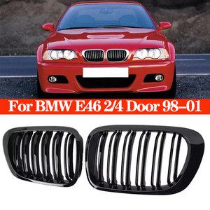 자동차 그릴망 튜닝 전면 키드니 그릴 BMW 호환 3 시리즈 E46 1998-2001 2/4 도어 318i 320i 325i 330i 글