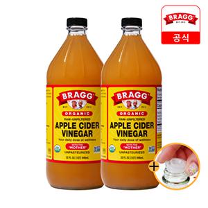 [브래그]애사비 유기농 사과식초 946ml 2병 (애플사이다 비니거)