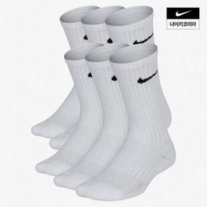 나이키 NIKE 에브리데이 키즈 아동 쿠션 크루 삭스 양말 6켤레 SX6910 100