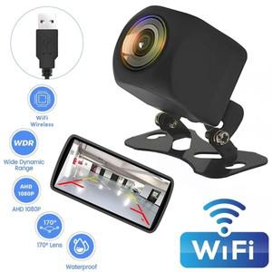 1080P 무선 차량 후방 카메라, 와이파이 170 도, HD 2.4 야간 투시경, 후진 방수, 12V/USB Ghz I U0P5