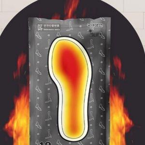 슈즈 남자 캠핑용품 산 깔창형 90g 10팩 등산용품 온열팩 신발형 핫팩