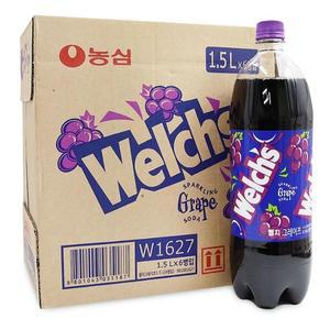 [XBK719LO_48]웰치스 그레이프맛 포도 1 5Lx6개 탕비실 간식