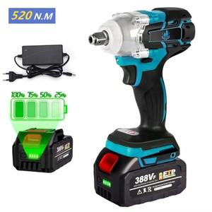 Electric Impact Wrench Cordless Hand Drill Socket Power Tool Makita 호환 21V 388VF Battery