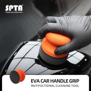 SPTA-3 인치 (73mm) 자동차 폴리싱 EVA 핸드 어플리케이터, 고밀도 폼 스폰지, 타이어 왁싱 액세서리