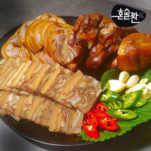 [혼술짠] 제주흑돼지 족발3종B(편육+순살+미니) 1500g