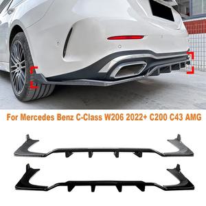 리어 범퍼 립 디퓨저 스포일러 스플리터 보호대    벤츠 C 클래스 W206 2022 +