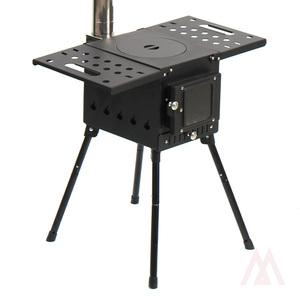 901M 접이식 화목난로 내열창 57X29CM 그릴 개인화로 화목겸용