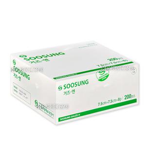 수성 접은거즈 7.5cmX7.5cmX8P 200매 거즈 가아제