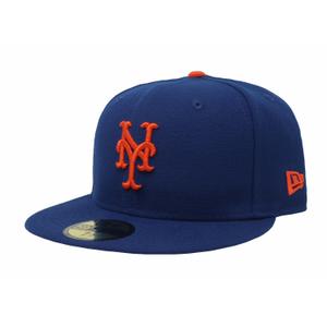 뉴에라 [슈즈네][정품] MLB 어센틱 뉴욕 메츠 게임 야구모자 사이즈캡 메이저리그 선수모자 5950-메츠-17GAME