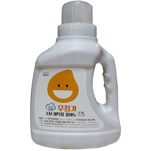 강청 무첨가 EM 세탁용 물비누 1.3L 3개
