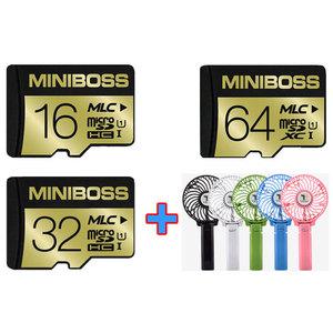 파인뷰 LX2000/LX1000 블랙박스 호환 메모리카드/클래스10/MLC타입+휴대용 미니선풍기