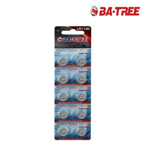 BA-TREE / KC인증/ 직수입/ 알카라인/ 코인전지/ LR1130/ 1.5V/ 10알