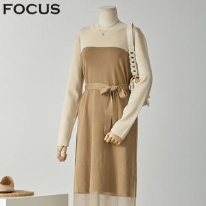 [롯데백화점]포커스 망사배색원피스_FF1H9OP8165