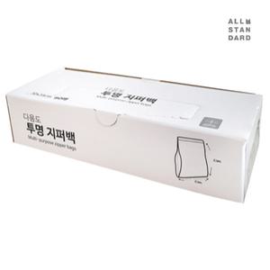 올스탠다드 다용도 투명 지퍼백 대형 120매 25 x 30cm