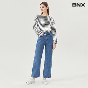 [비엔엑스]데일리 투버튼 스트레이트 데님 팬츠 (BV1PT009L0)