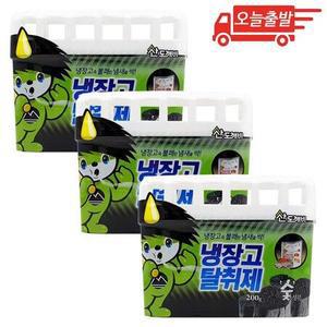 오늘출발 산도깨비 냉장고 탈취제 숯 200g 3개