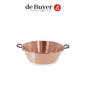 [DE BUYER]드부이에 무쇠핸들 구리 잼팟 38cm 9L 구리냄비