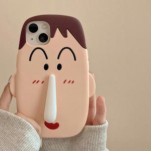 맹구 콧물 실리콘 케이스 아이폰 짱구 애니메이션 a1