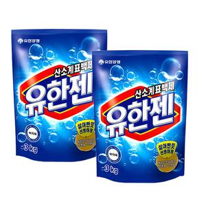 유한락스 산소계표백제 유한젠 분말형 리필 3kg x2개