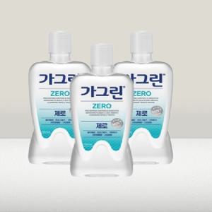 가그린제로 750ml x 3개 깔끔하고 상쾌한 무향