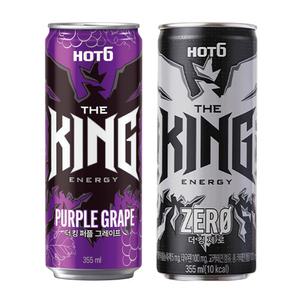핫식스 더킹 355ml 퍼플 그레이프 24캔+제로 24캔